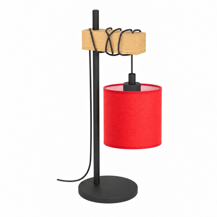 BRILAGI - Namizna svetilka NUBILA 1xE27/40W/230V rjava/črna/rdeča