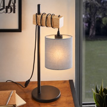 BRILAGI - Namizna svetilka NUBILA 1xE27/40W/230V rjava/črna/svetlo siva