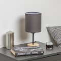 Brilagi - Namizna svetilka NUBILA WOOD 1xE27/25W/230V hrast/antracit