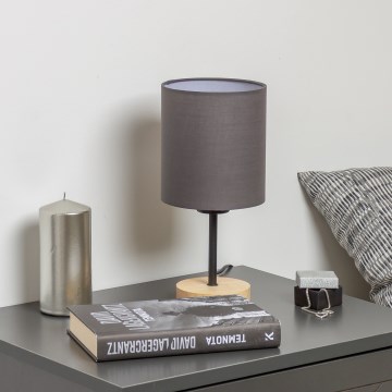 Brilagi - Namizna svetilka NUBILA WOOD 1xE27/25W/230V hrast/antracit