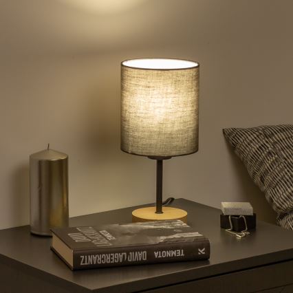 Brilagi - Namizna svetilka NUBILA WOOD 1xE27/25W/230V hrast/antracit