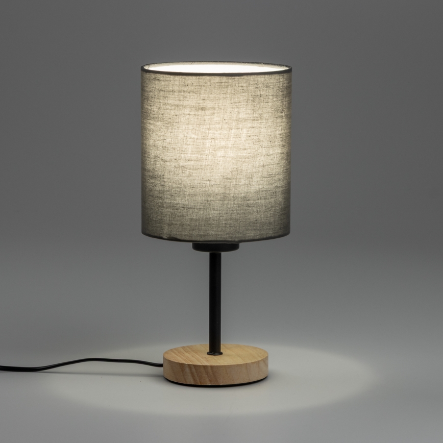 Brilagi - Namizna svetilka NUBILA WOOD 1xE27/25W/230V hrast/antracit