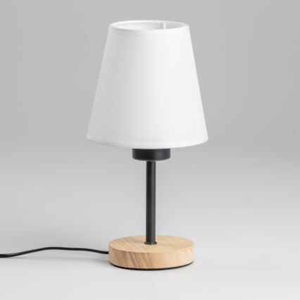 Brilagi - Namizna svetilka NUBILA WOOD 1xE27/25W/230V hrast/bela