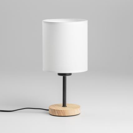 Brilagi - Namizna svetilka NUBILA WOOD 1xE27/25W/230V hrast/bela