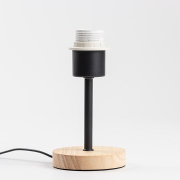 Brilagi - Namizna svetilka NUBILA WOOD 1xE27/25W/230V hrast/črna
