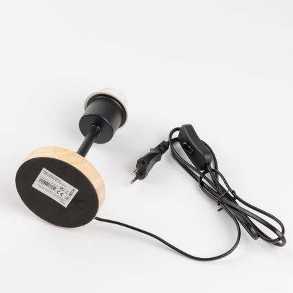 Brilagi - Namizna svetilka NUBILA WOOD 1xE27/25W/230V hrast/krem barva