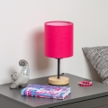 Brilagi - Namizna svetilka NUBILA WOOD 1xE27/25W/230V hrast/roza