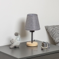 Brilagi - Namizna svetilka NUBILA WOOD 1xE27/25W/230V hrast/siva