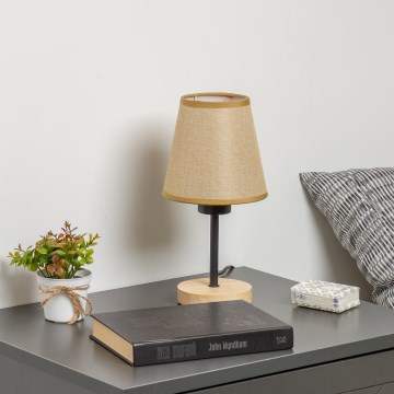 Brilagi - Namizna svetilka NUBILA WOOD 1xE27/25W/230V hrast/svetlo rjava