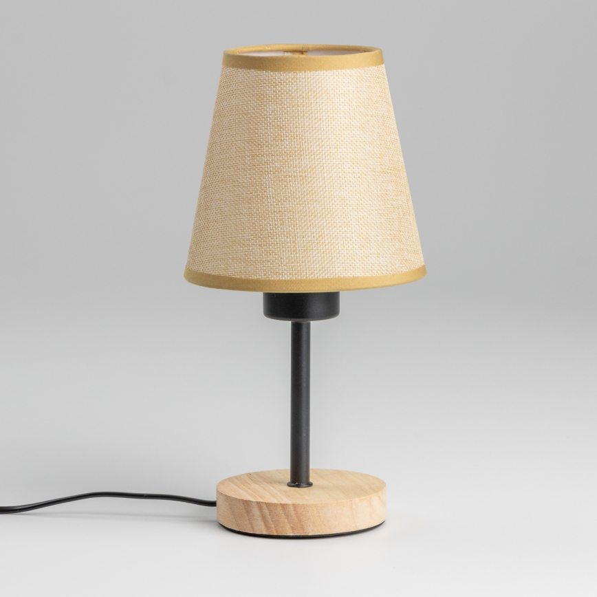 Brilagi - Namizna svetilka NUBILA WOOD 1xE27/25W/230V hrast/svetlo rjava