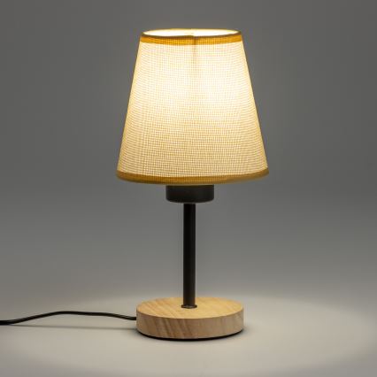 Brilagi - Namizna svetilka NUBILA WOOD 1xE27/25W/230V hrast/svetlo rjava
