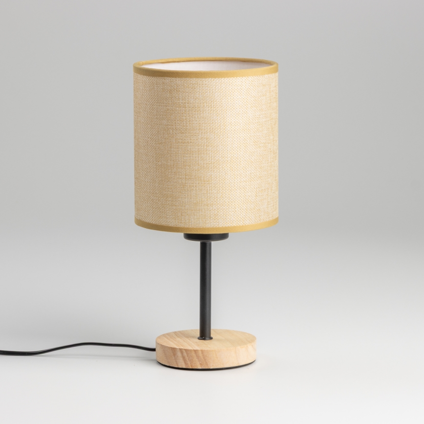 Brilagi - Namizna svetilka NUBILA WOOD 1xE27/25W/230V hrast/svetlo rjava