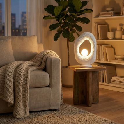 Brilagi - Namizna svetilka WABI SABI 1xG9/8W/230V bela