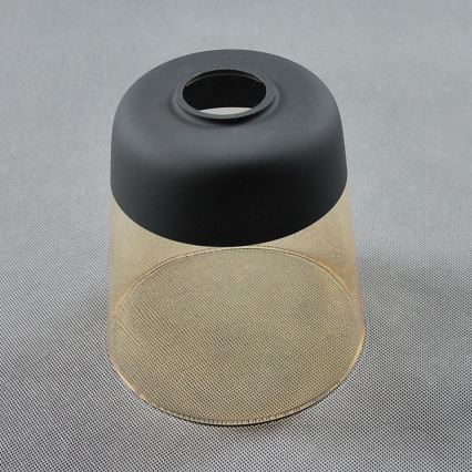 BRILAGI - Namizna svetilka WOOD GLASS 1xE27/40W/230V rjava/črna/dimna bež