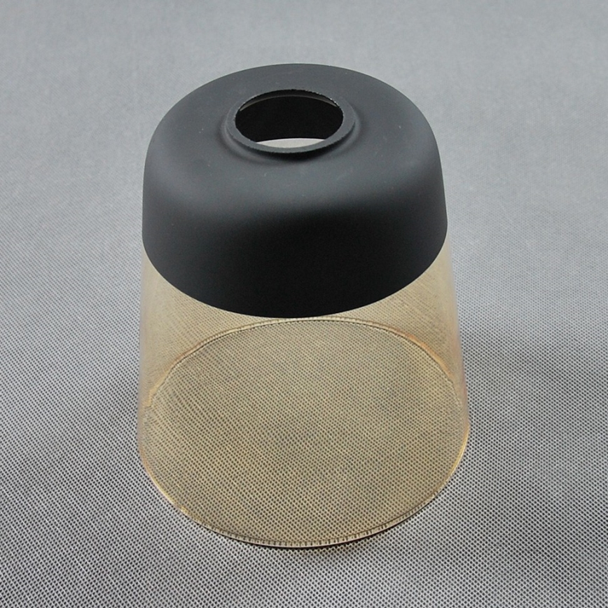 BRILAGI - Namizna svetilka WOOD GLASS 1xE27/40W/230V rjava/črna/dimna bež
