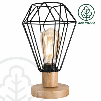 Brilagi - Namizna svetilka WOODY BASKET 1xE27/60W/230V hrast