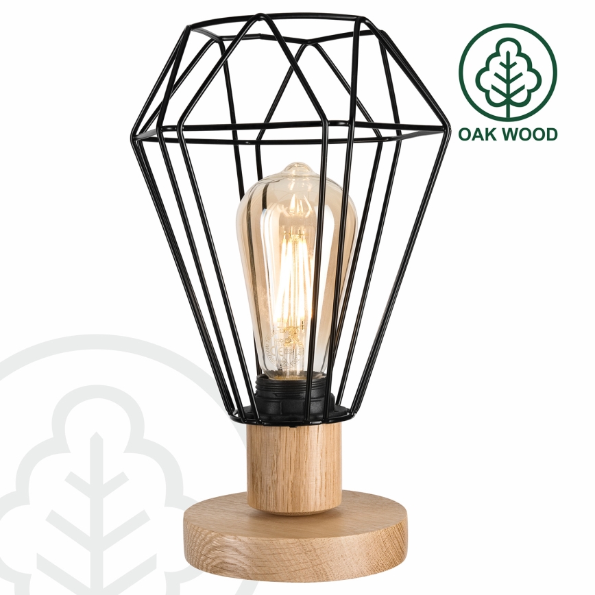 Brilagi - Namizna svetilka WOODY BASKET 1xE27/60W/230V hrast
