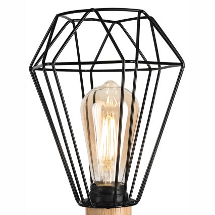 Brilagi - Namizna svetilka WOODY BASKET 1xE27/60W/230V hrast
