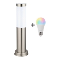 Brilagi - NOVA zunanja LED RGBW zatemnjevalna svetilka 1xE27/9W/230V 2700-6500K IP44 40 cm matni krom