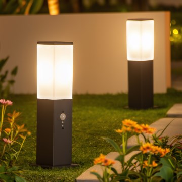 Brilagi - NOVA zunanja svetilka s senzorjem, 1xE27/15W/230V, 40 cm, IP44, antracit