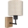 Brilagi - Otroška stenska svetilka BOBO WOOD 1xE27/25W/230V hrast/črna/bež/pikice