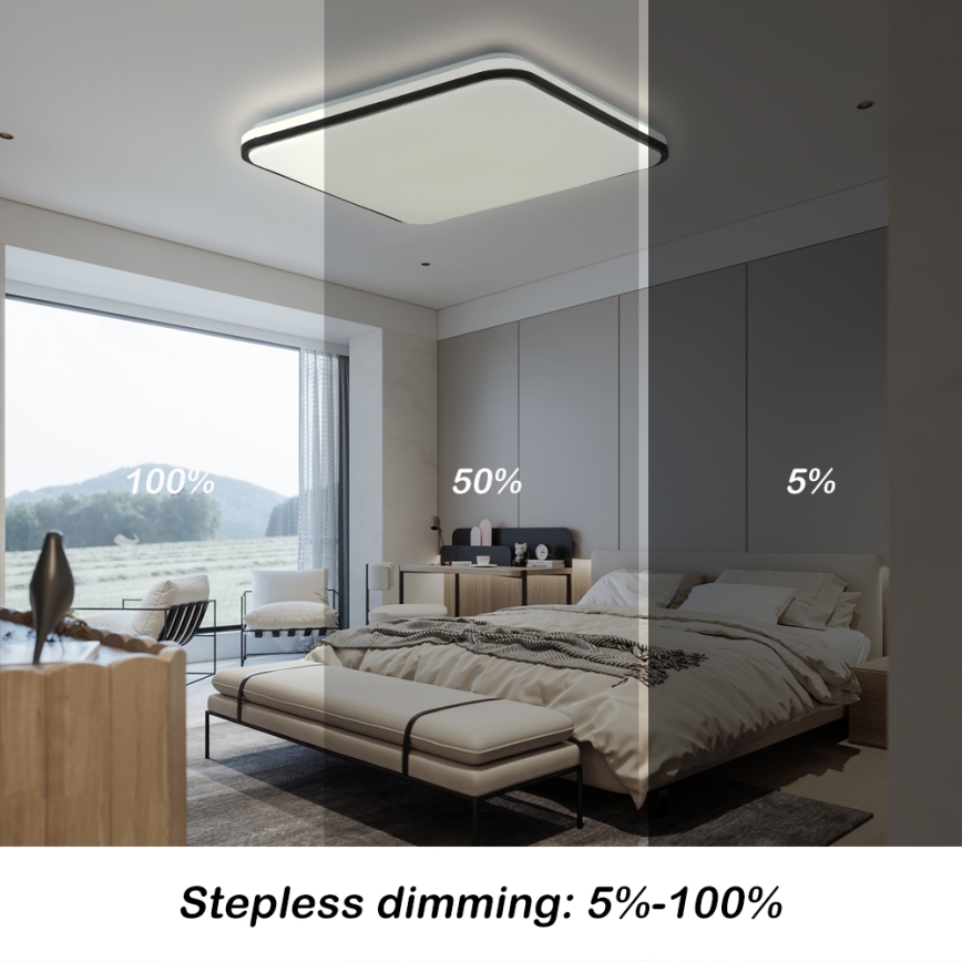 Brilagi - zatemnjevalno LED stropno svetilo SMART LED/36W/230V 53x53 cm 3000-6000K Wi-Fi Tuya Beacon + daljinski upravljalnik