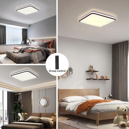 Brilagi - zatemnjevalno LED stropno svetilo SMART LED/36W/230V 53x53 cm 3000-6000K Wi-Fi Tuya Beacon + daljinski upravljalnik
