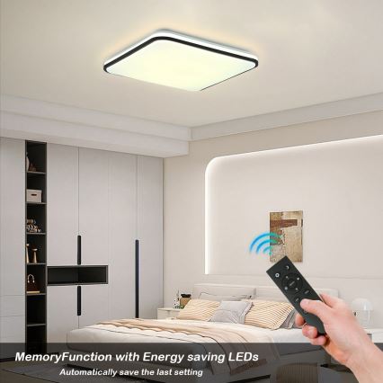 Brilagi - zatemnjevalno LED stropno svetilo SMART LED/36W/230V 53x53 cm 3000-6000K Wi-Fi Tuya Beacon + daljinski upravljalnik