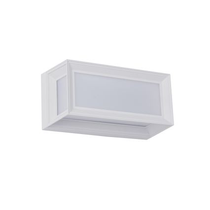 Brilagi - LED zunanja stenska svetilka s senzorjem PARKER LED/12W/230V bela IP44