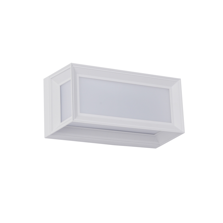 Brilagi - LED zunanja stenska svetilka s senzorjem PARKER LED/12W/230V bela IP44