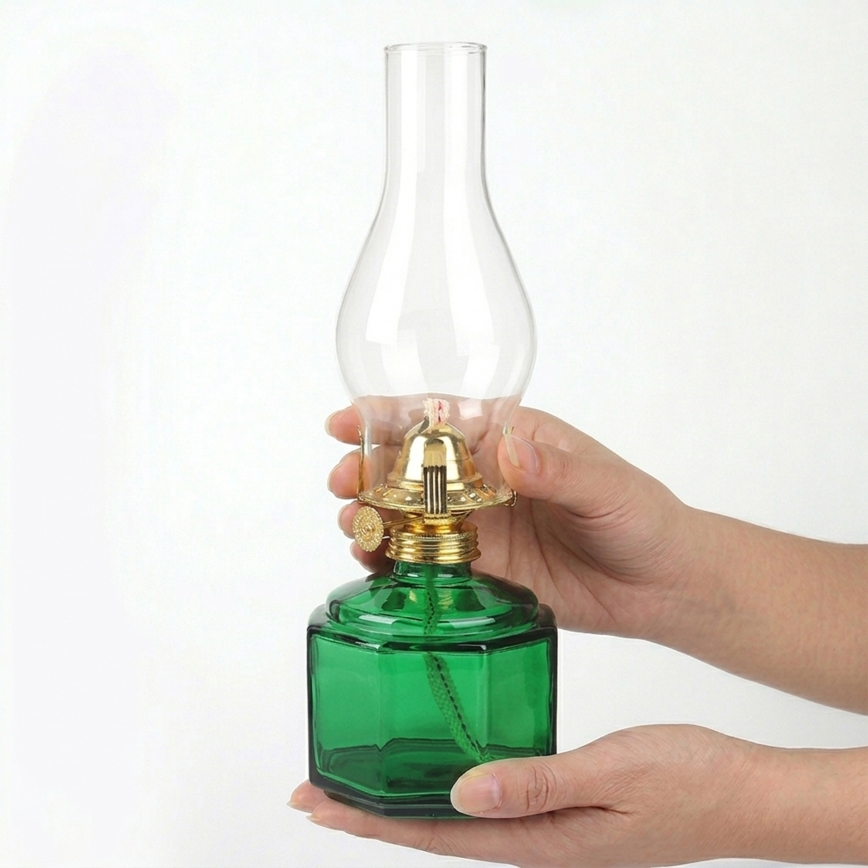 Brilagi - Petrolejska lampa MERLIN zelena