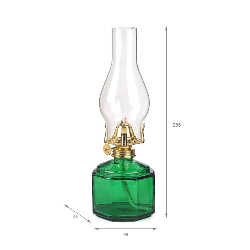 Brilagi - Petrolejska lampa MERLIN zelena