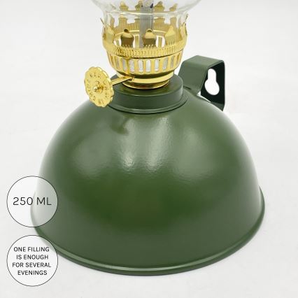 Brilagi - Petrolejska svetilka MERLIN zelena