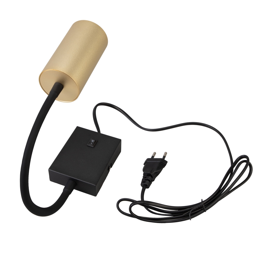 Brilagi - Prilagodljiva stenska svetilka s stikalom SELE 1xGU10/30W/230V črna/zlata
