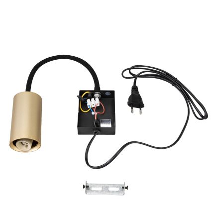 Brilagi - Prilagodljiva stenska svetilka s stikalom SELE 1xGU10/30W/230V črna/zlata