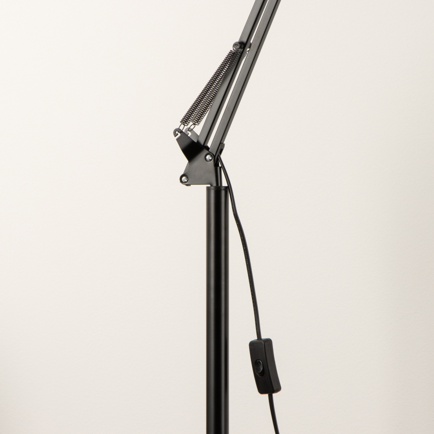 Brilagi - Prilagodljiva stoječa svetilka TASKER 1xE27/60W/230V 157 cm črna