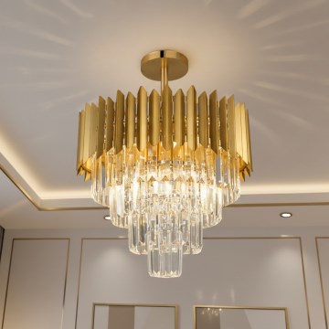 Brilagi - Prilepljena stropna svetilka CRISTAL 5xE14/40W/230V premer 43 cm