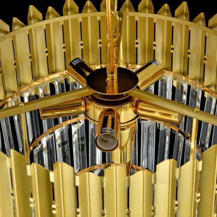 Brilagi - Prilepljena stropna svetilka CRISTAL 5xE14/40W/230V premer 43 cm