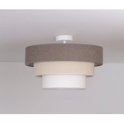 Brilagi - Prisajen lestenec LUNETA 1xE27/60W/230V Ø 40 cm siva/kremna/bela