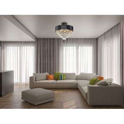 Brilagi - Pritrdjen lestenec CARLOS 9xE14/40W/230V premer 60 cm