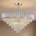 BRILAGI - Pritrdjen lestenec ECLIPSE 12xE14/10W/230V premer 78 cm srebrna
