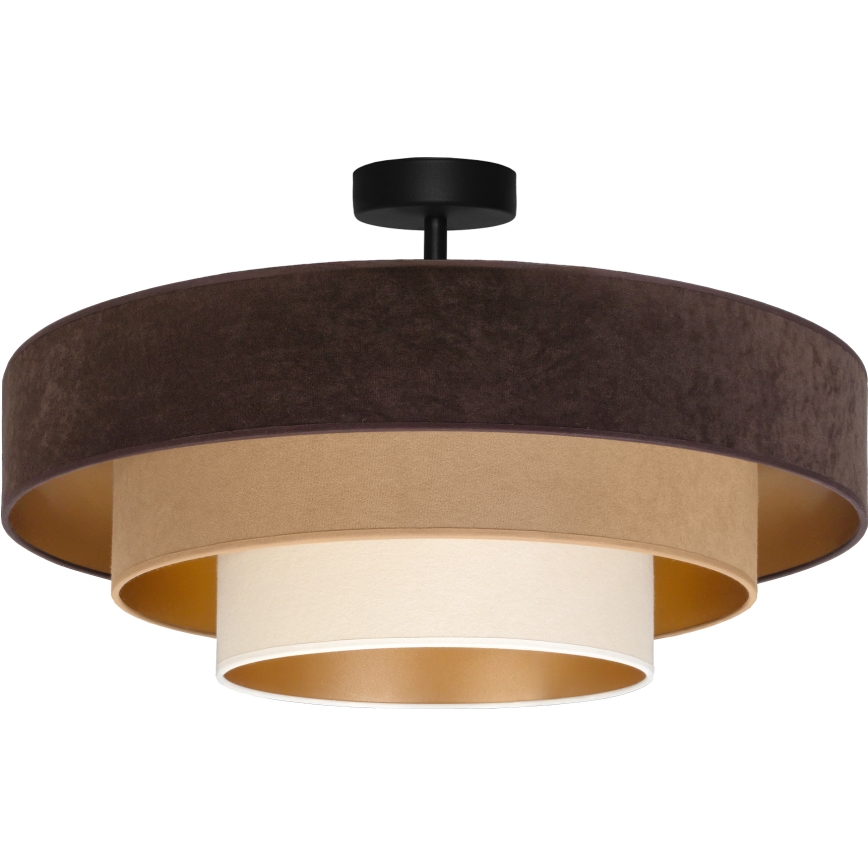 Brilagi - Pritrdjen lestenec LUNETA 3xE27/60W/230V premer 80 cm rjava/bežna/kremna