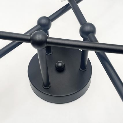 Brilagi - Pritrdjen lestenec MALIVA 6xE14/15W/230V črna/bela