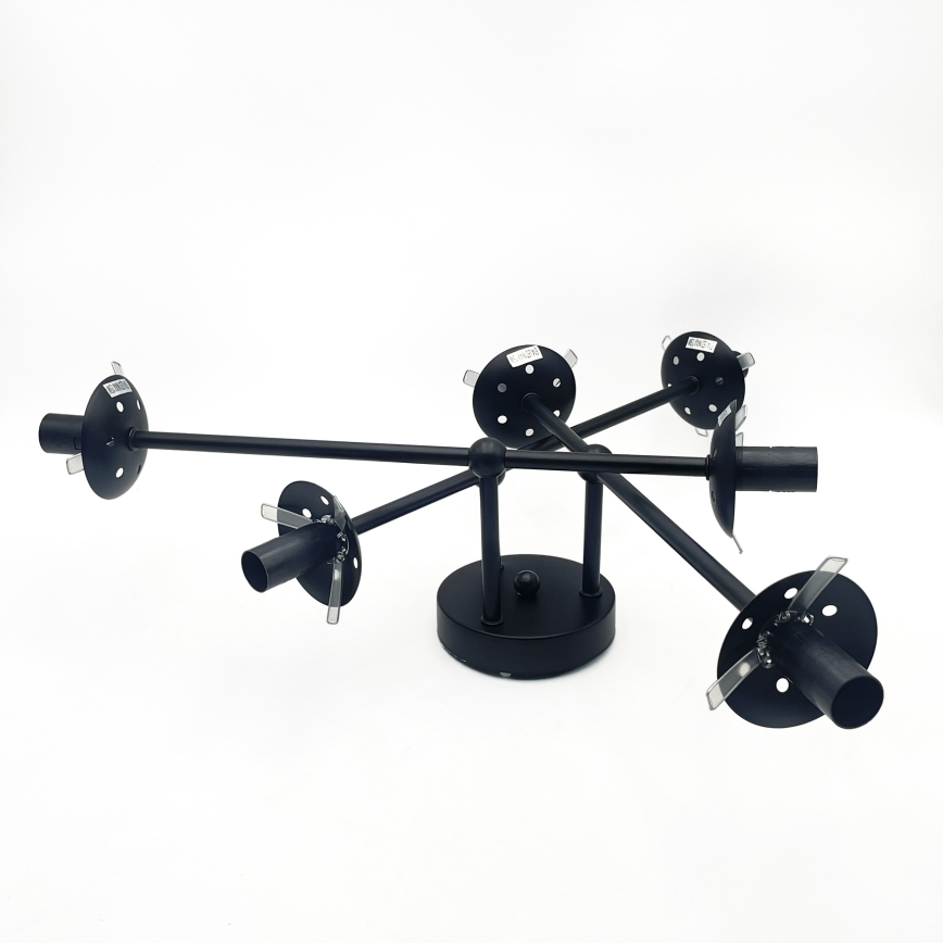 Brilagi - Pritrdjen lestenec MALIVA 6xE14/15W/230V črna/bela