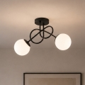Brilagi - Pritrdjen lestenec MILO 2xE27/60W/230V črna