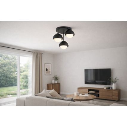 BRILAGI - Pritrdjen stropni lestenec COSMO 3xE27/60W/230V črna