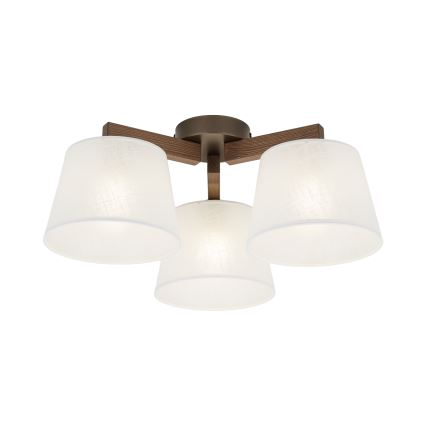 Brilagi - Pritrdjen stropni lestenec LATTE 3xE27/15W/230V bor/bela