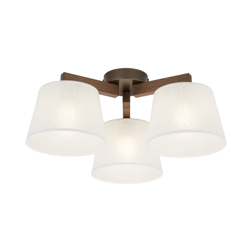 Brilagi - Pritrdjen stropni lestenec LATTE 3xE27/15W/230V bor/bela