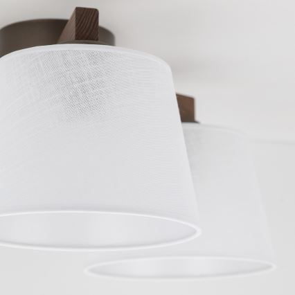 Brilagi - Pritrdjen stropni lestenec LATTE 3xE27/60W/230V bor/bela