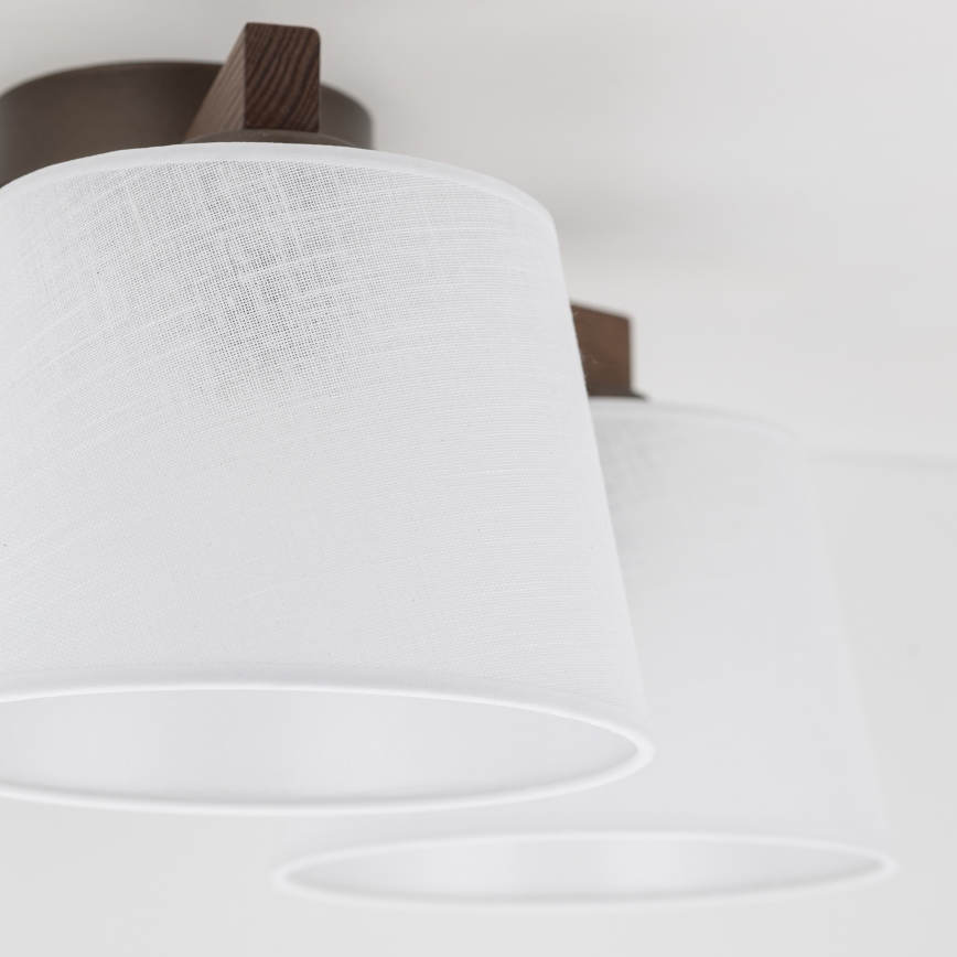 Brilagi - Pritrdjen stropni lestenec LATTE 3xE27/60W/230V bor/bela